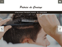 Tablet Screenshot of de-craieye-coiffure.com